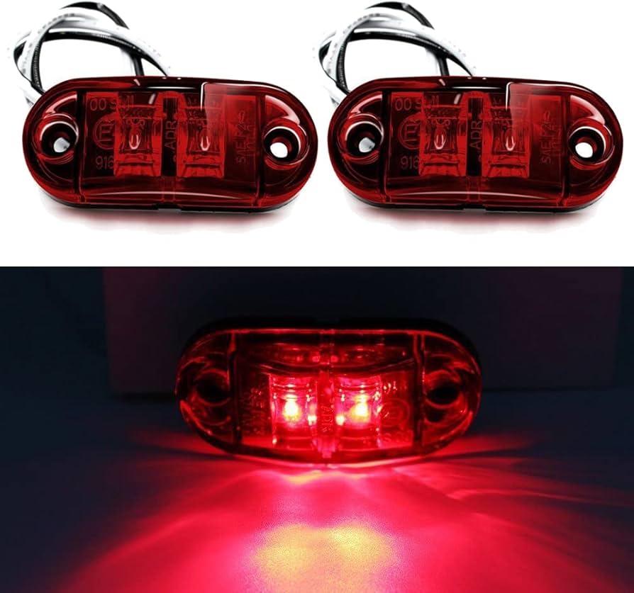 24V トラック用 LED マーカーランプ S25 Ba9s 赤 80個セット Amazon | サイドマーカー LED 12V-24V トラック用 マーカーランプ